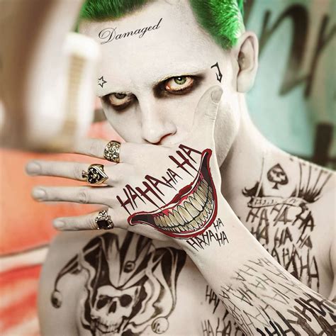 joker tattoo on face